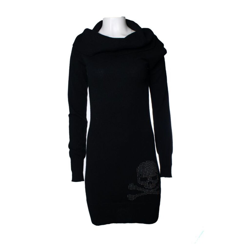 Mastermind Japan, black midi turtle neck dress